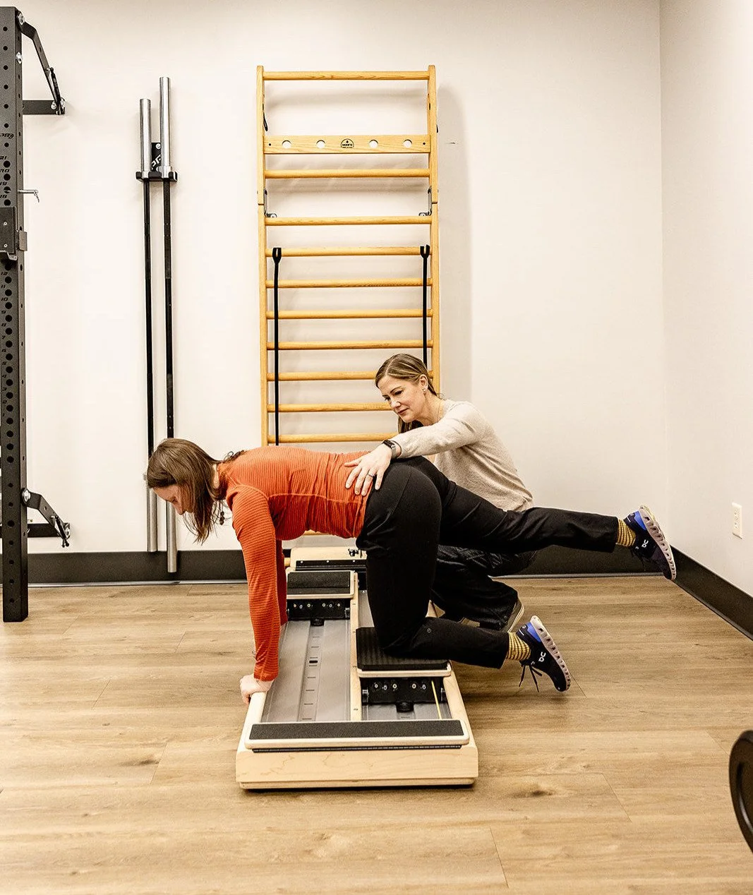 Bethany Hansen pelvic floor physical therapist coaching reformer exercise