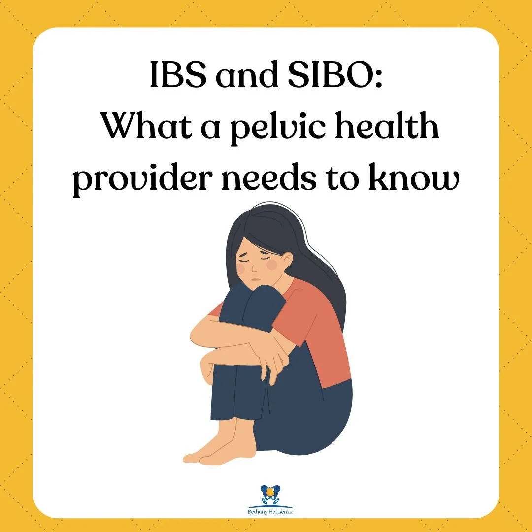 IBS and SIBO                                                          - What a pelvic health provider needs to know