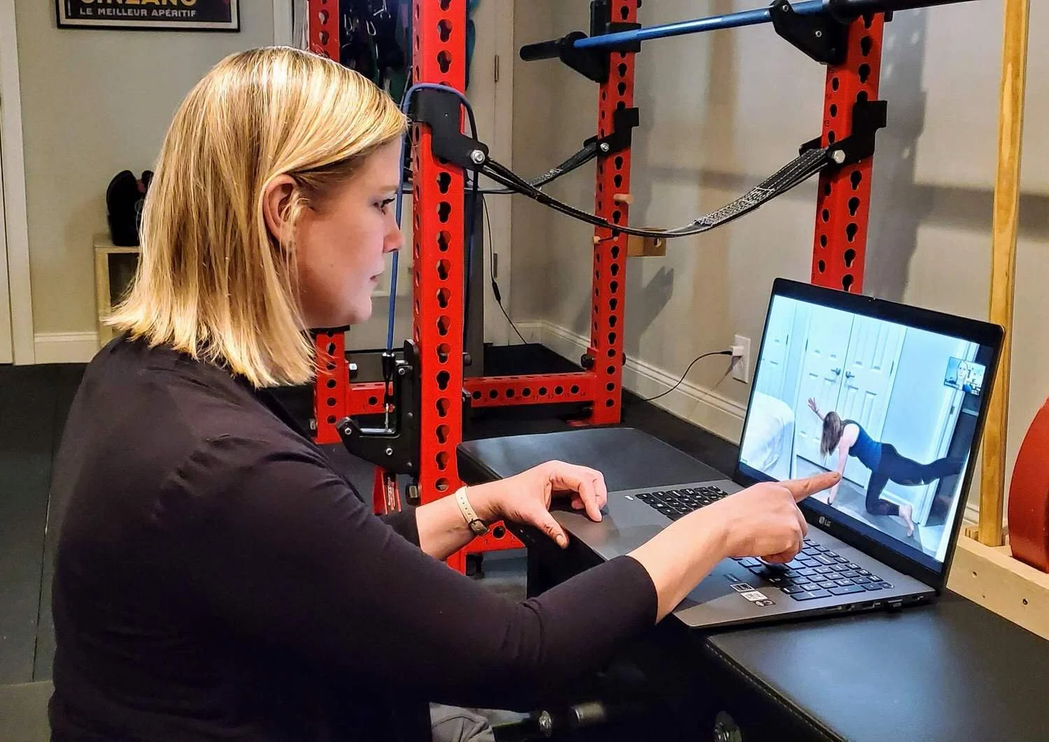 Virtual pelvic floor PT session